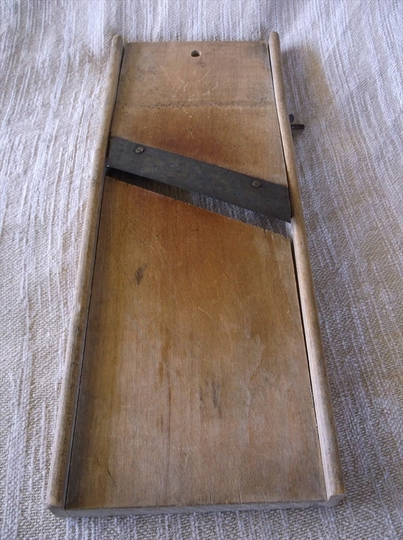 Cheese Slicer Vintage Wood Cheese Slicer by VintageAdoption