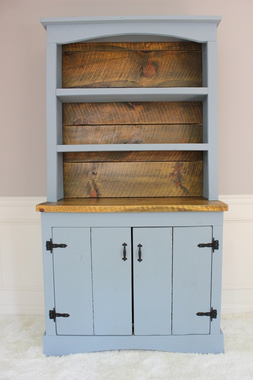 Primitive Farmhouse Hutch/Bookcase