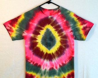 Tie Dye T-shirt - Pink Leaf Power - 100% Cotton - Only one available ...