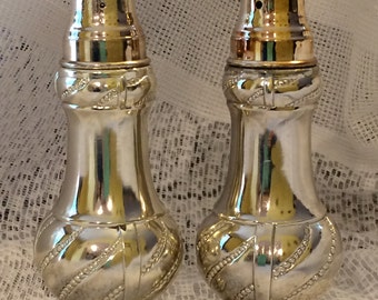 Vintage Silver Plated Salt & Pepper Shakers