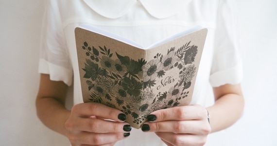 Floral pocket size notebook