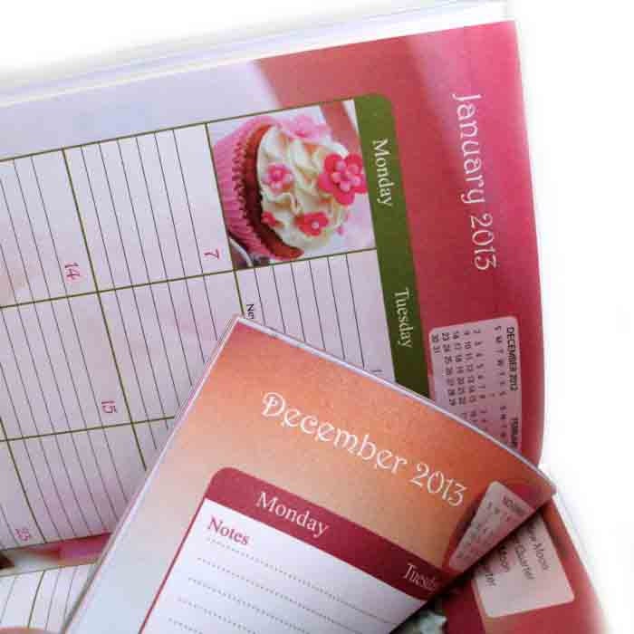 2013 2014 mini Planner Leopard print pocket by beesocks