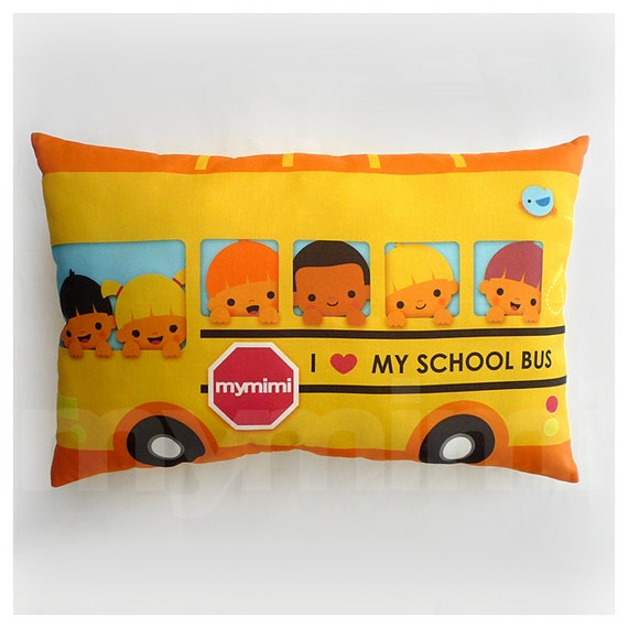 cat bus pillow