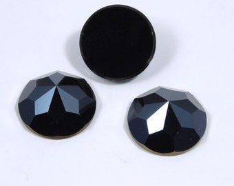 Vintage Swarovski Article 2020 13mm. Hematite Rauten Rose #983