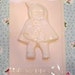Vintage Little Red Riding Hood Girl Pink Plastic Chocolate Mold