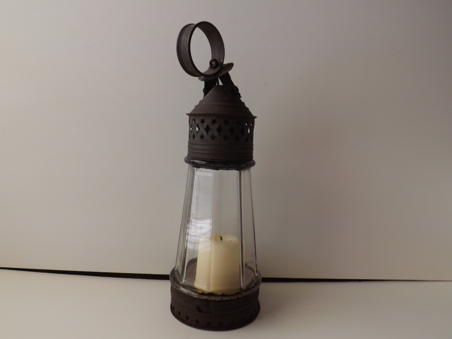 Antique Watchman's Lantern Candle Lantern Antique Candle