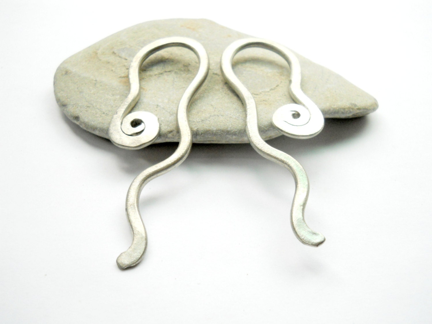 10 Gauge Thread Through Spiral Earrings by UrbanEclecticJewelry