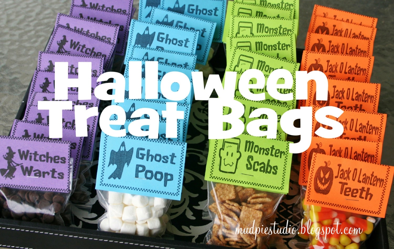 Halloween Treat Bag Topper Digital files