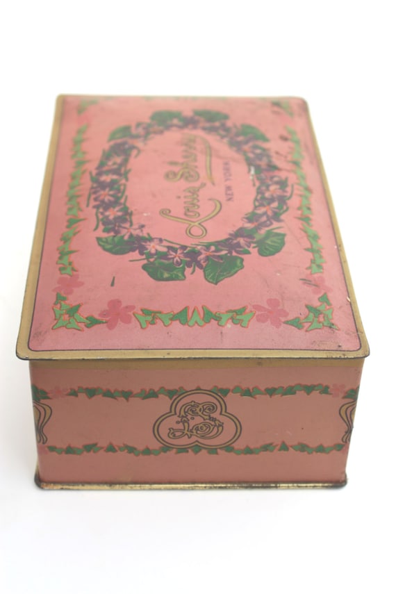Vintage 1930s Louis Sherry Tin Candy Box