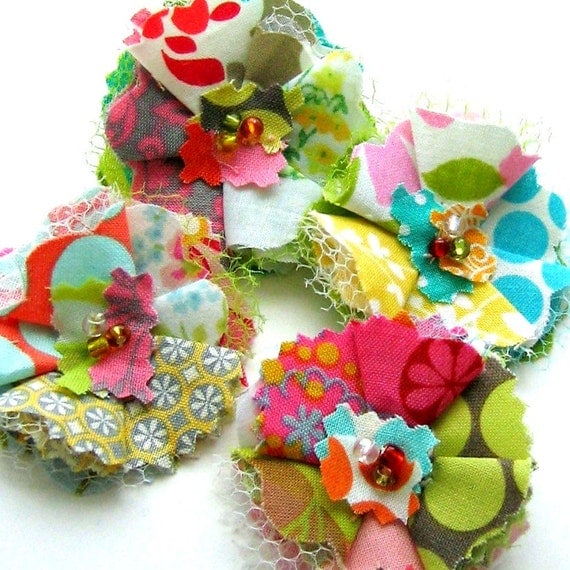 Fabric Flowers Flower Appliques Flower Embellishments