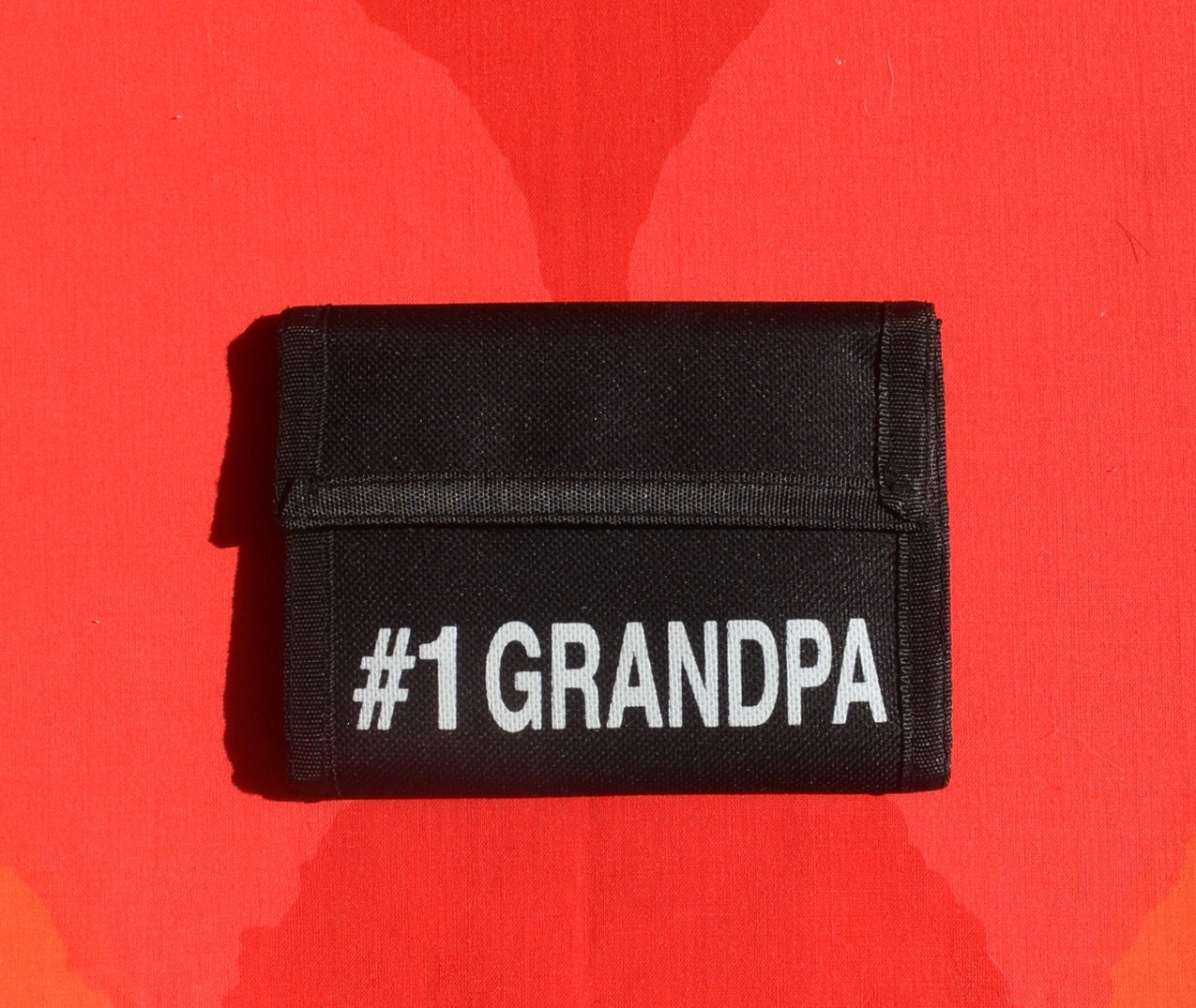 vintage 80's velcro wallet number one 1 GRANDPA