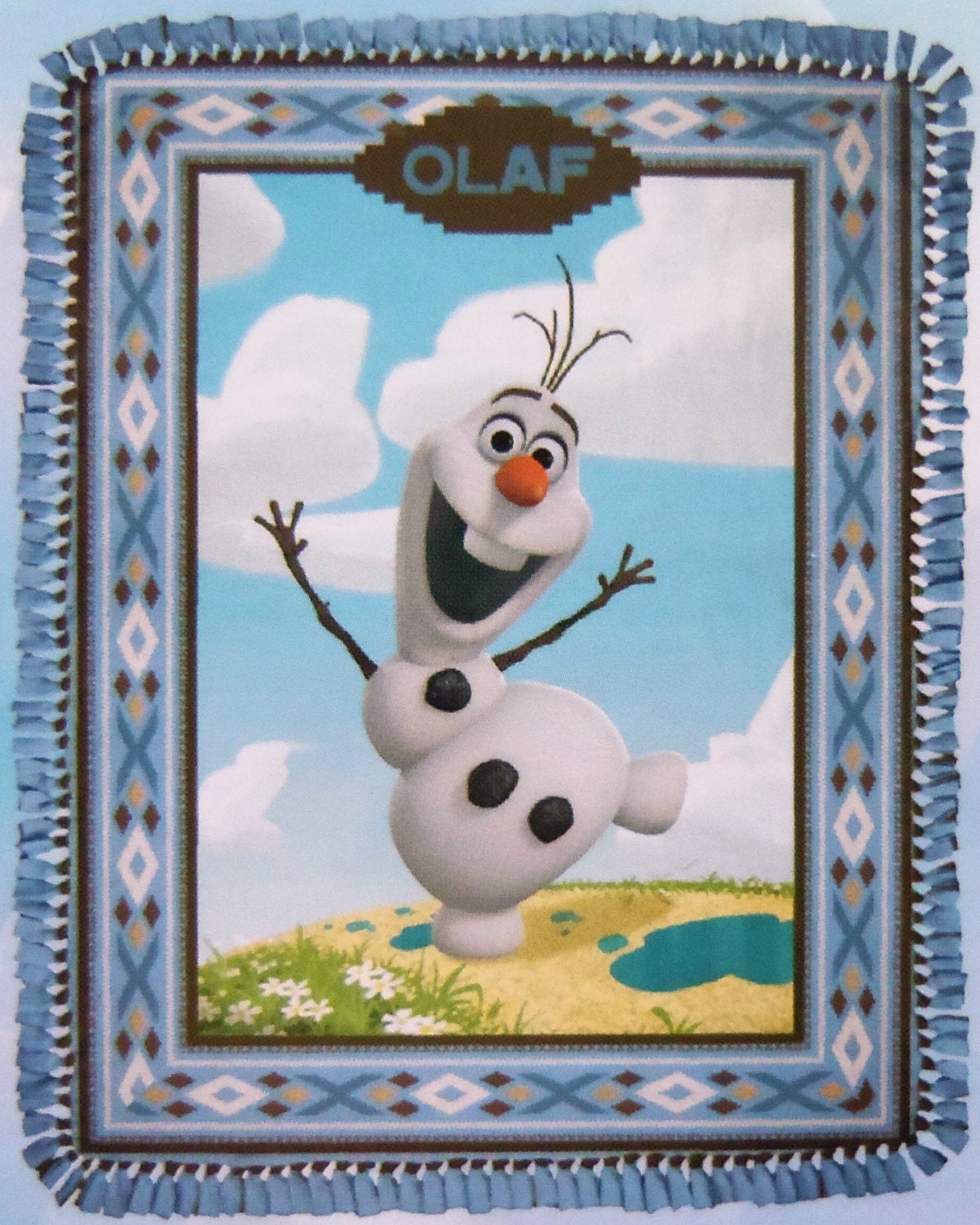 Amazon.com: Disney Frozen Olaf Plush Soft Sherpa Blanket ...