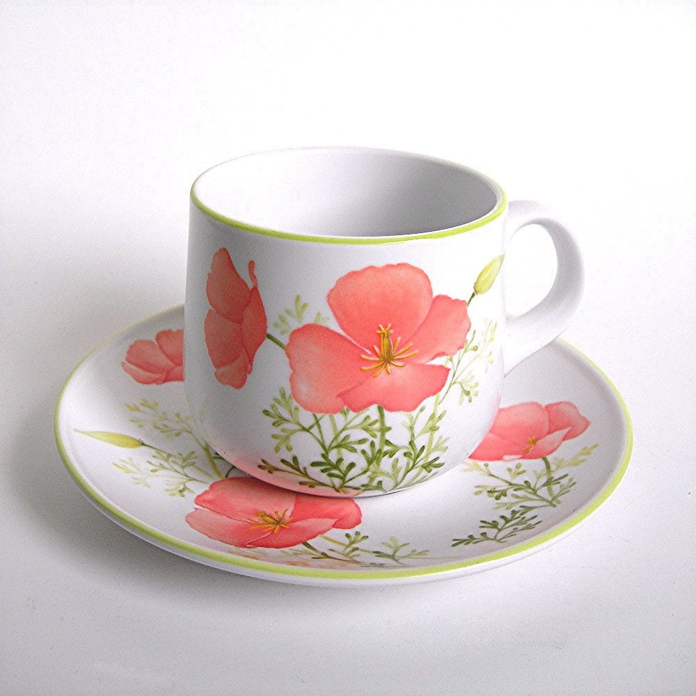 Noritake Progression China Cup and Saucer Set Bright Side