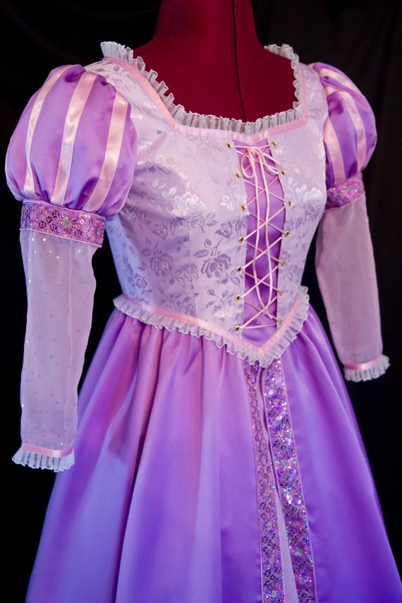 Sparkly RAPUNZEL Tangled Costume ADULT Custom Size