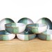 Reserved for Mandy - Sea Mist and White Ceramic Soup Bowls - Set of 8