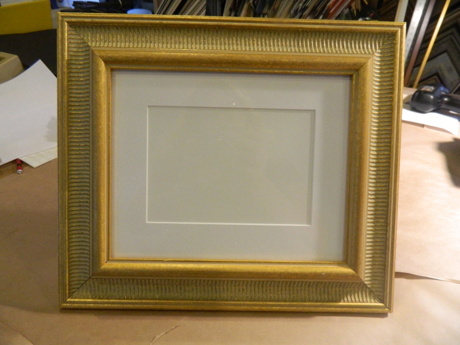 Fancy Gold Frame 8 x 10 with matting for 5 x 7