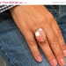 Adjustable Antique Finish Oval Retro Ring in Candy Colors