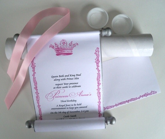 Scroll Party Invitations 7