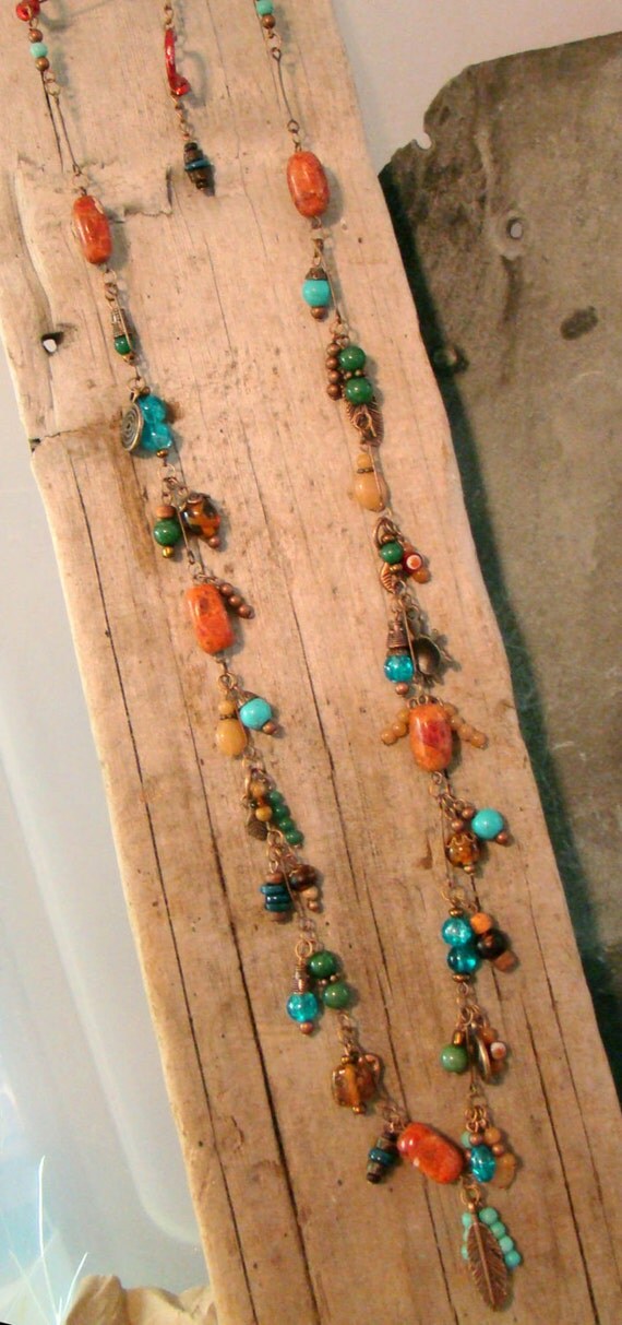 UNIQUE Original Handmade Charms Necklace Southwest Style