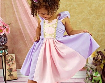 RAPUNZEL costume dress princess dress for toddlers and girls fun for special occasion or birthday party costume