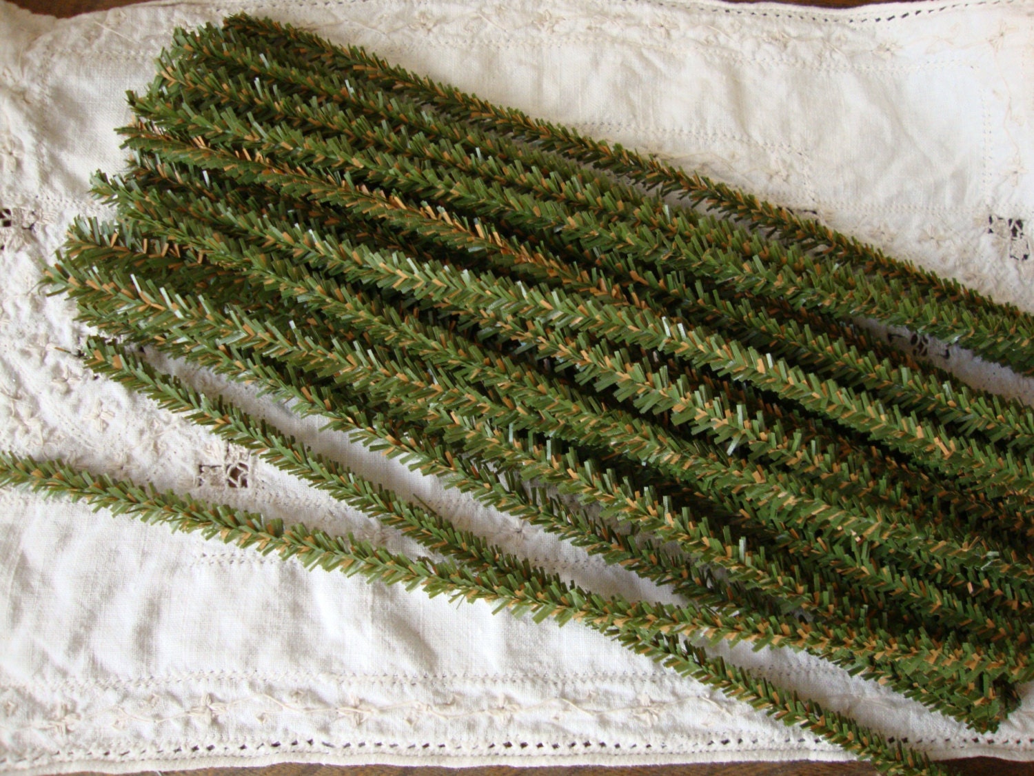 wired pine tree stems christmas craft supplies green pipe wired pine tree stems christmas craft supplies green pipe