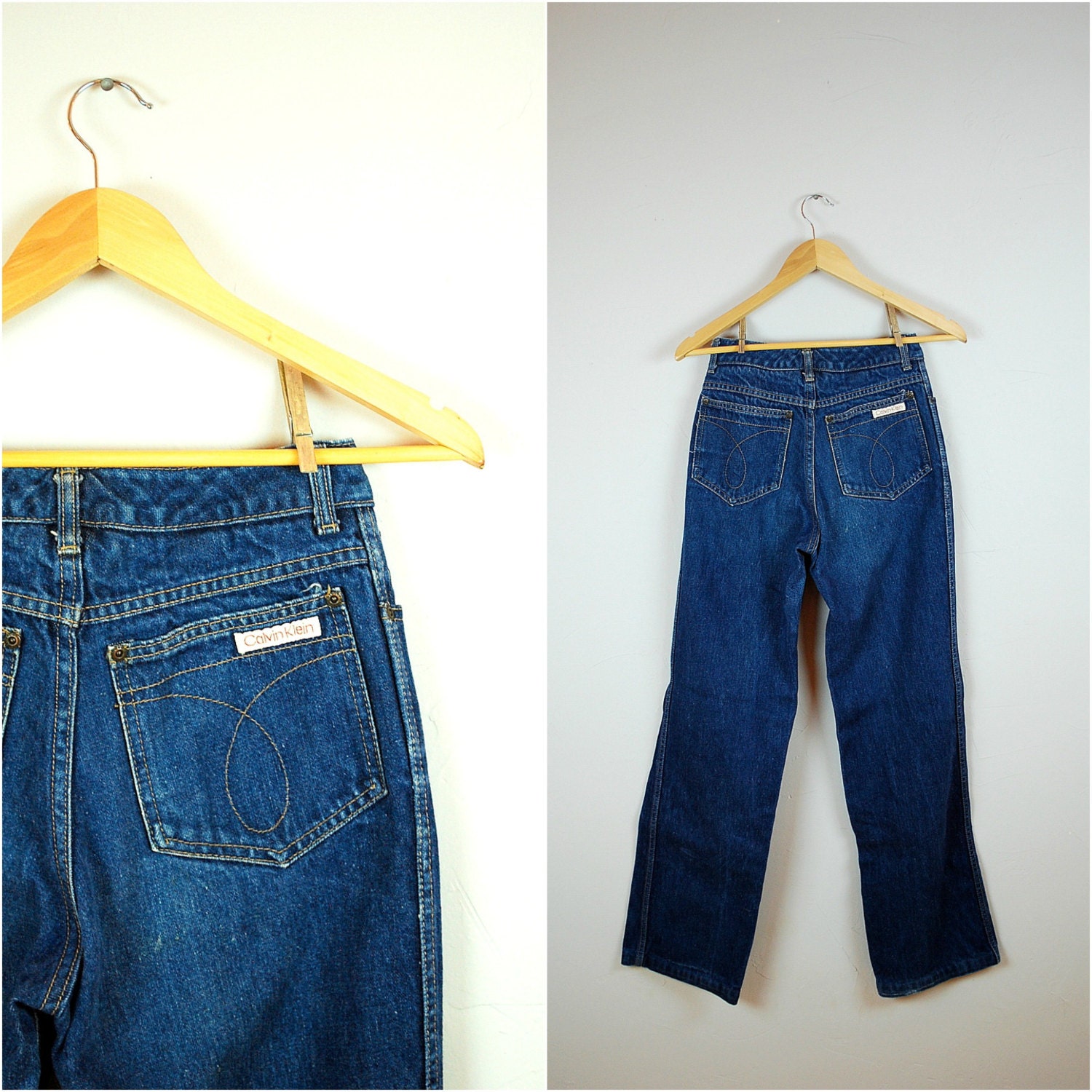 Vintage high waisted CALVIN KLEIN jeans / 1970's CK jeans
