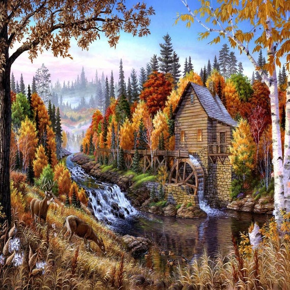 Charming natural scenery 8ft x 8ft Backdrop Computer Printed