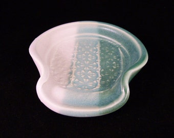 Wheel Works Pottery - Spoon Rest - Spring Frost
