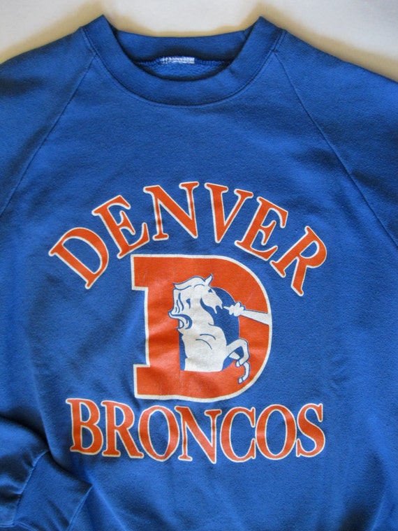 Vintage Denver Broncos sweatshirt early 1980's in orange