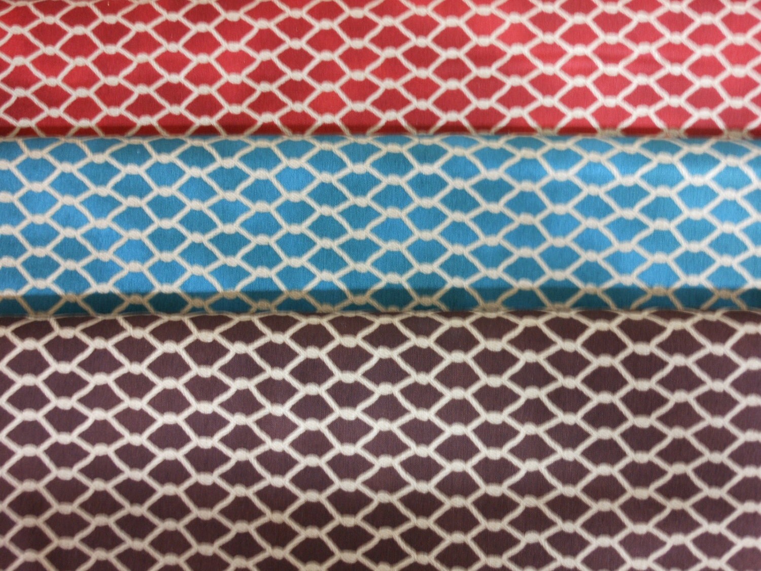 fabric FISHING net nautical rope brown red netting