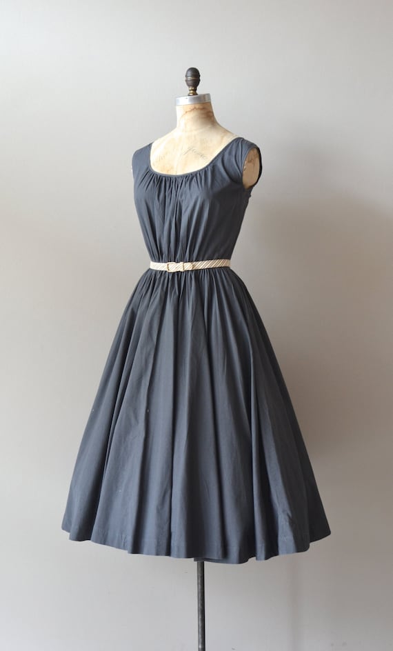 vintage 50s dress / cotton 1950s dress / Schlummerlied dress