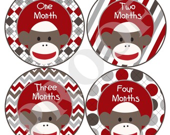 Popular items for sock monkey sticker on Etsy