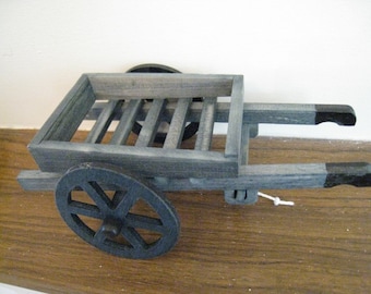 Country hand cart, ,, twelfth scale dollhouse miniature
