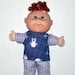 Cabbage Patch Newborn Doll Plaid Penguin Pajamas 10 or 11 inch Doll Boy or Girl Doll