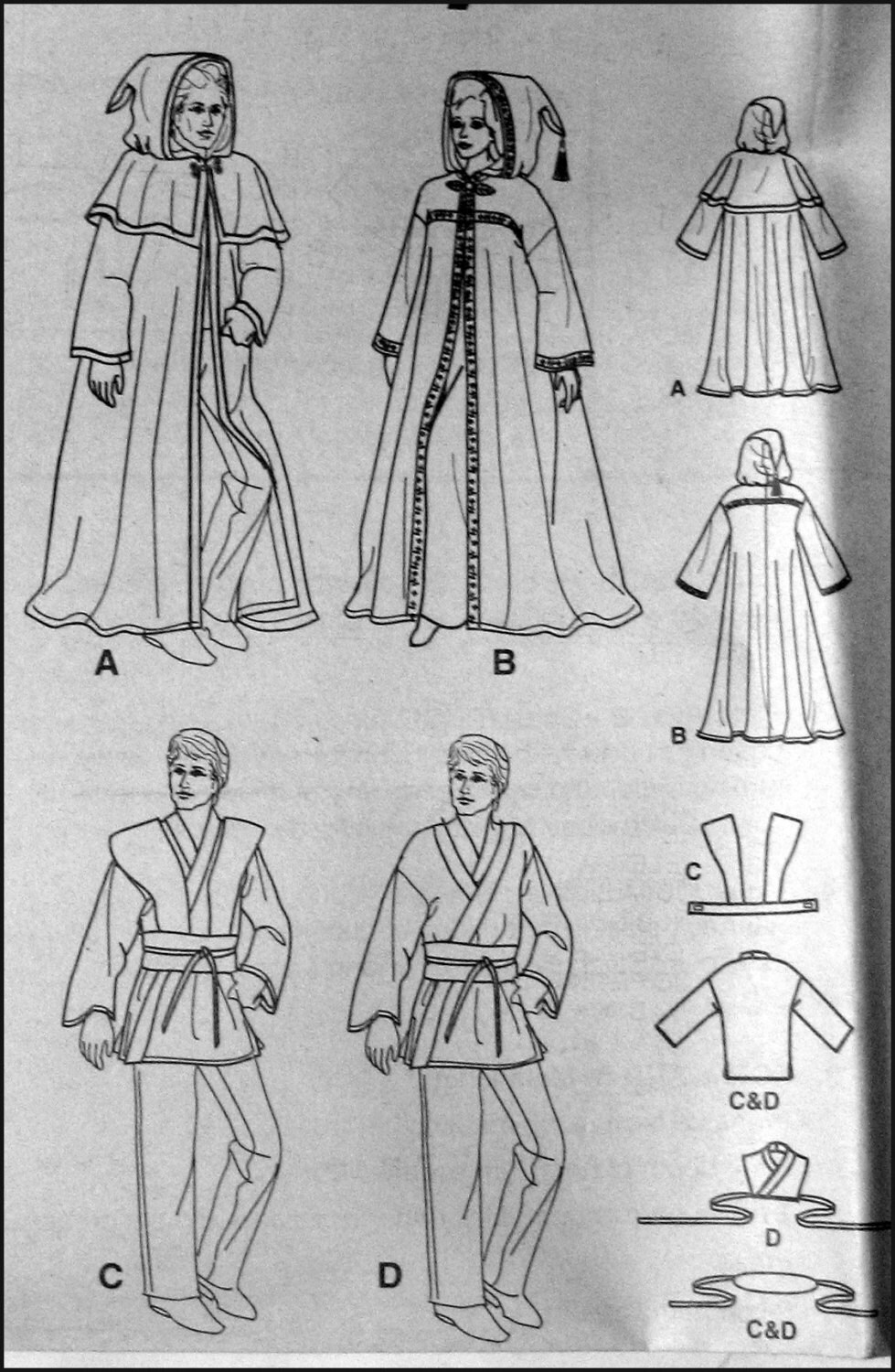 STAR WARSCostume Sewing PatternCAPESJedi LeiaAnakin Obi WanLuke