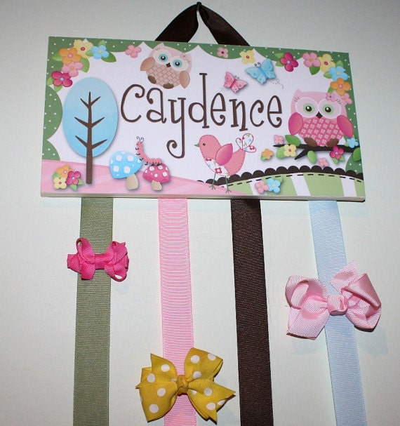 hair for bows holder Holder  Bows BOW Sweet HairBow  Little  HOLDER HAIR  Owl Personalized