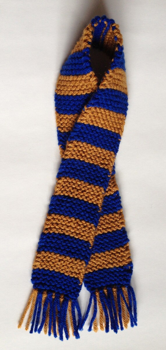 Blue & Bronze Ravenclaw Scarf for Doll or Baby