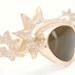 Vintage Starburst Cat Eye Sunglasses 1950s 60s Wild Rhinestone Frame SALE