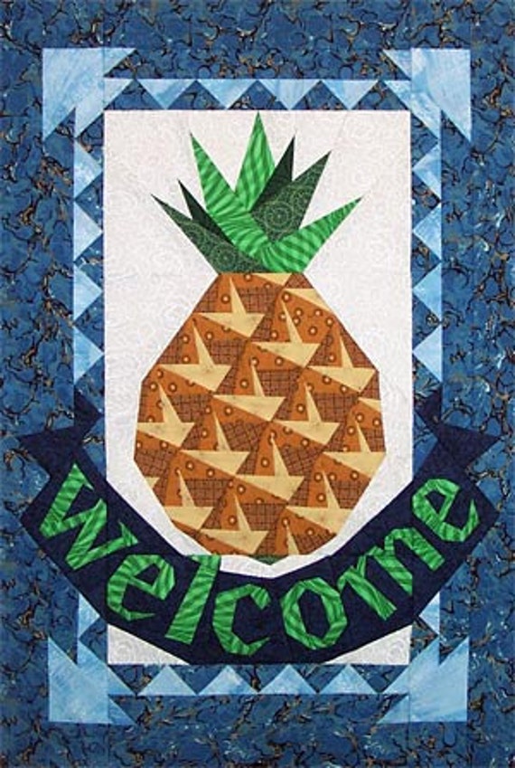 welcome-pineapple-paper-pieced-foundation-quilt-pattern-by