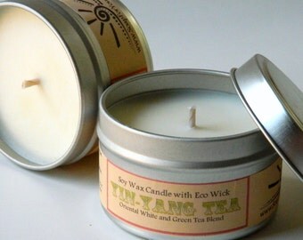 White Tea Soy Candle / aromatherapy candle / vegan candle fresh and green
