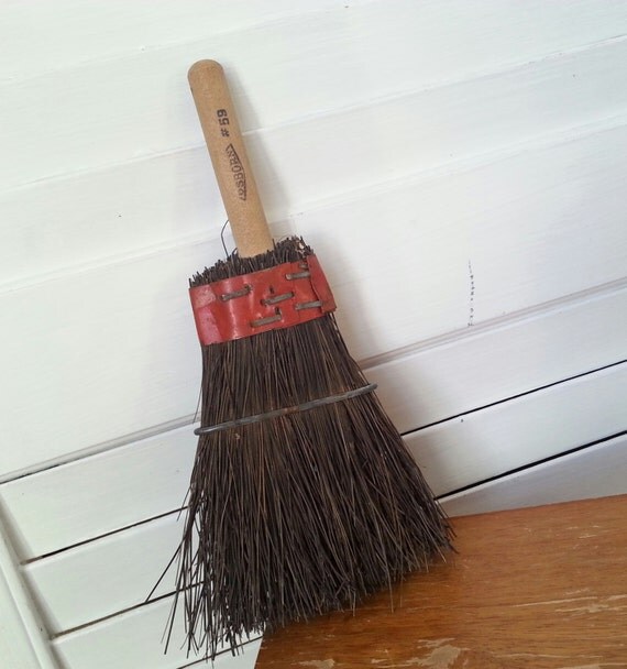 Primitive vintage whisk broom wisk broom handheld broom