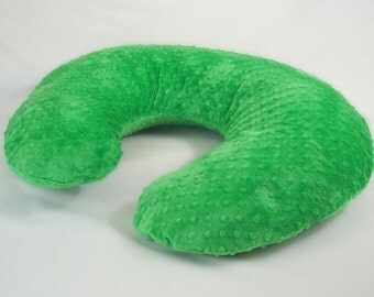 Green Boppy Pillow Cover Nursing Pillow Lime