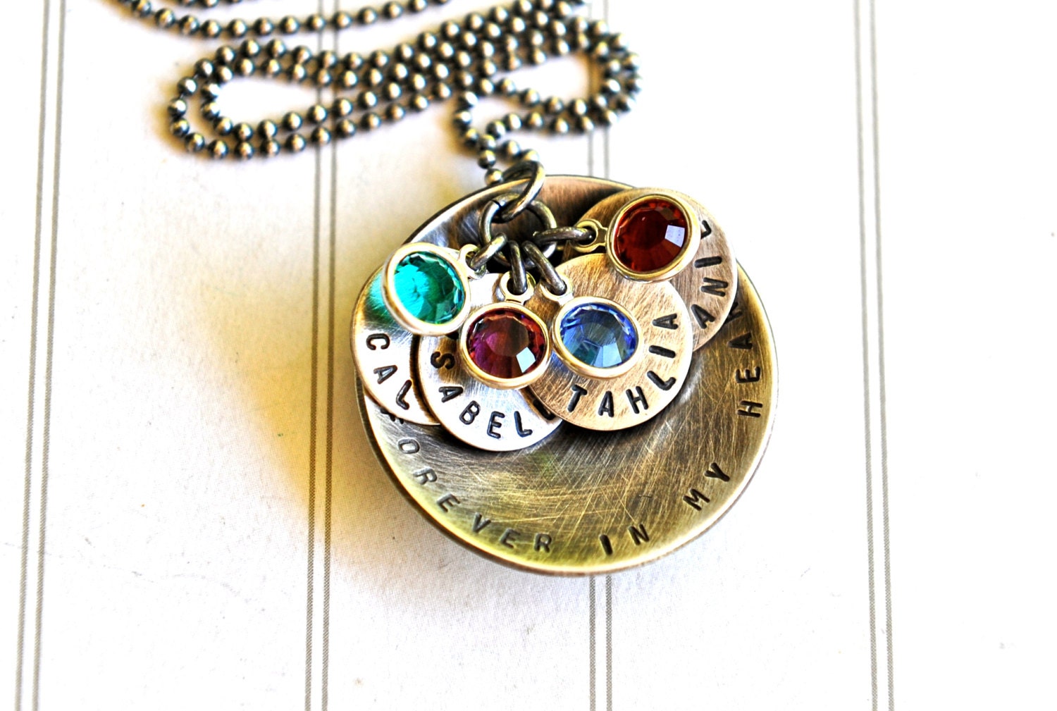 Personalized Mother Necklace Mothers Day Jewelry Mom