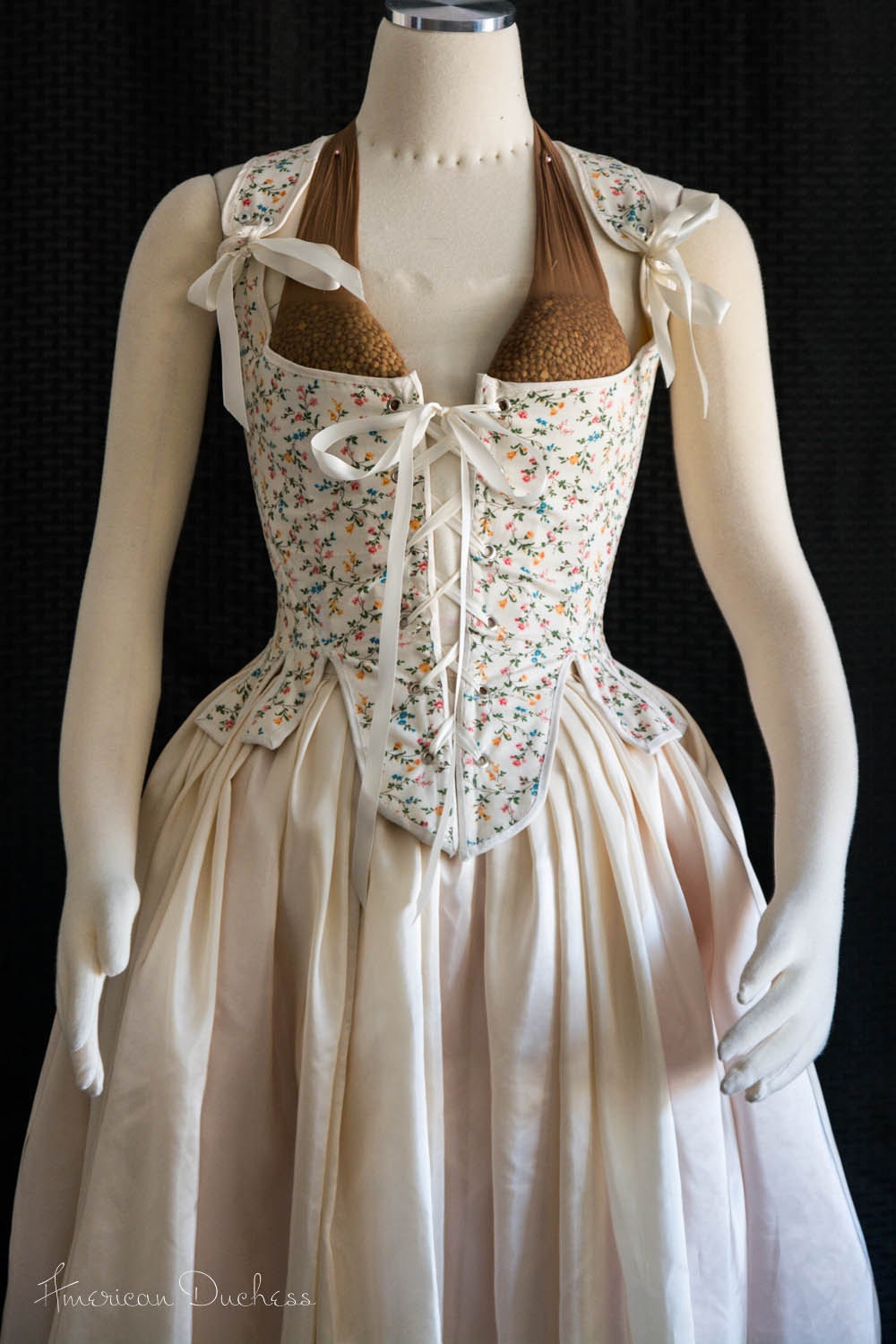 18th Century Cotton Stays Corset