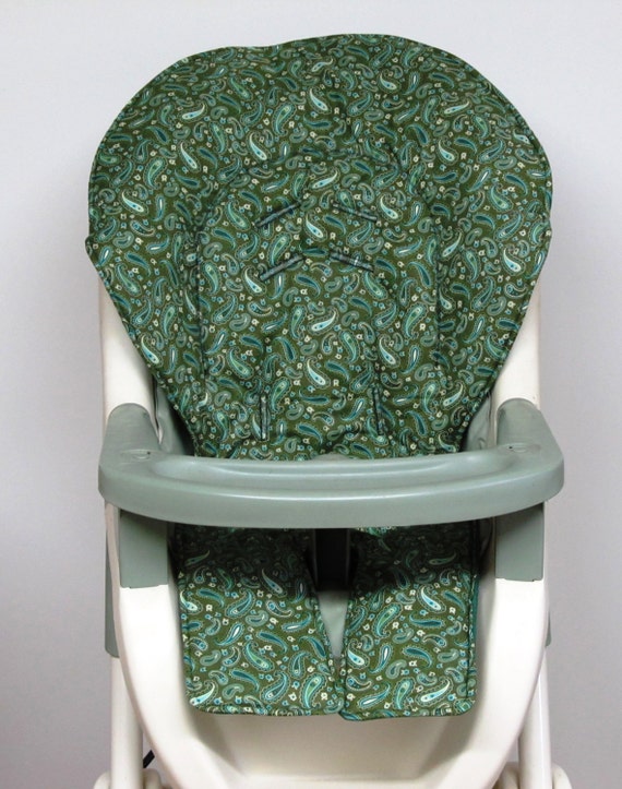 high chair Graco replacement padcoverolive green paisley