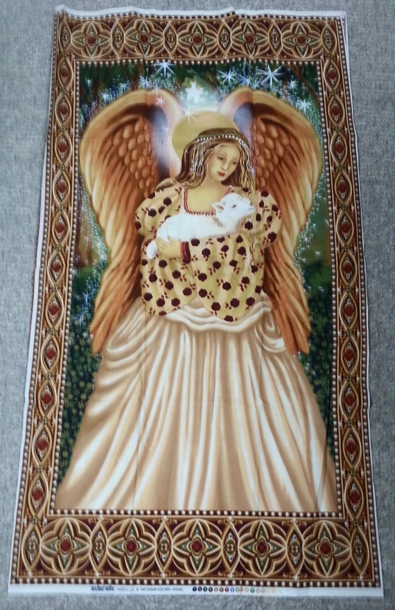 Quilting Fabric Panels Golden Angel 4648 Michael Miller