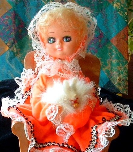 puppy singer 1960 1960 s vintage bradley doll with fur box with puppy singer 1960 1960 s vintage bradley doll with fur box with