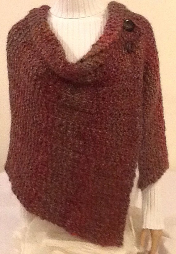 shawl with buttons
