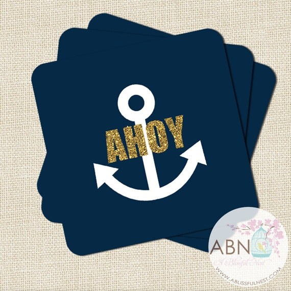 Drink Coasters - AHOY Collection - Set of 10 Il_570xn