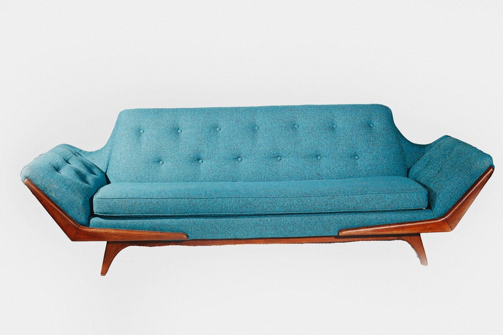 Adrian Pearsall Mid Century Modern Atomic Sofa